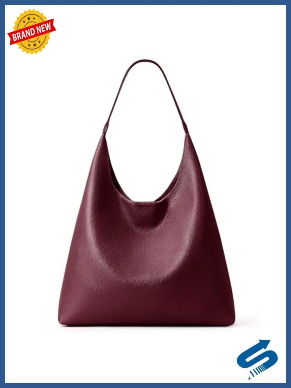 Slouchy Hobo Bag Vegan Leather Suede Tote Shoulder Bag Weekender